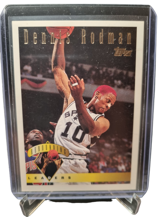 1995 Topps #11 Dennis Rodman Rebounding Leaders