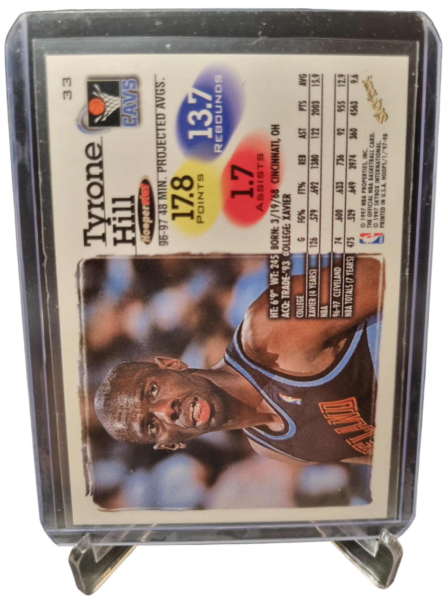 1997 Hoops #33 Tyrone Hill/Dennis Rodman