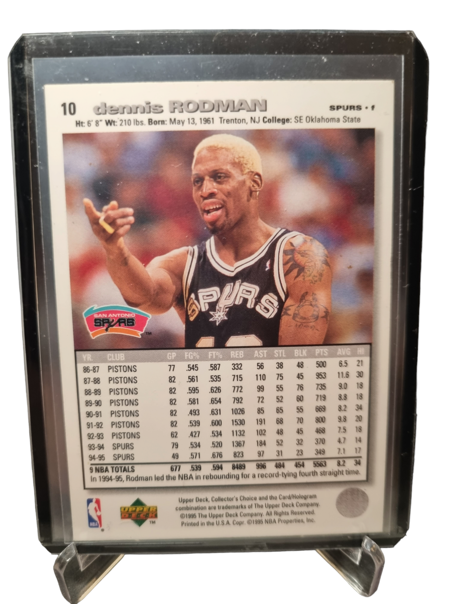 1995 Upper Deck #10 Dennis Rodman