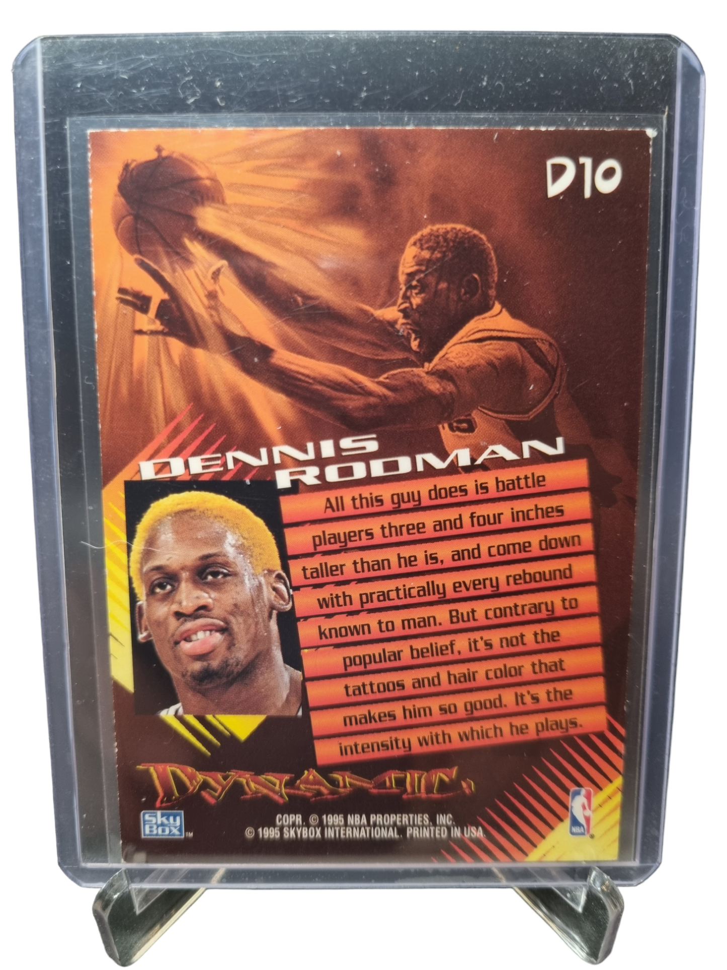 1995 Skybox #D10 Dennis Rodman Dynamic