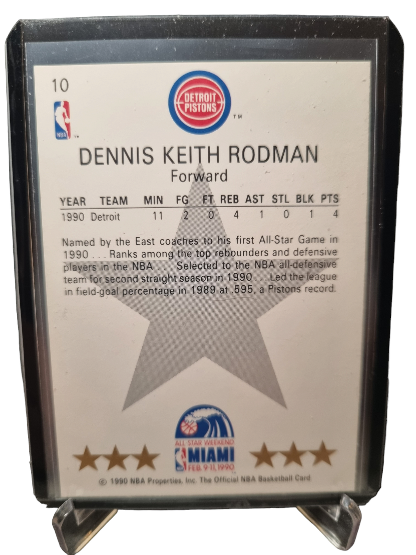 1990 Hoops #10 Dennis Rodman All-Star East