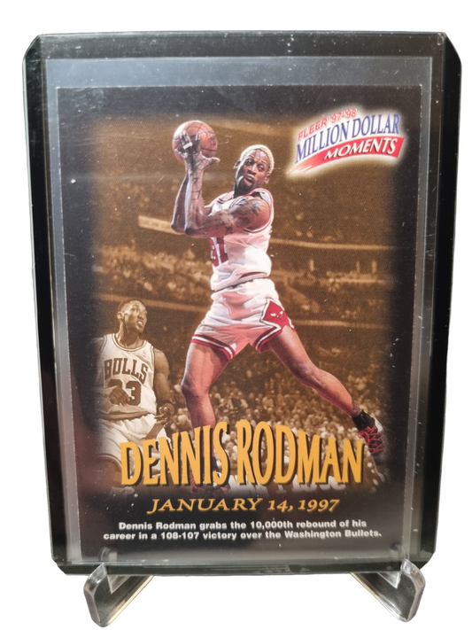 1997 Fleer #26 of 50 Dennis Rodman Million dollar Moments