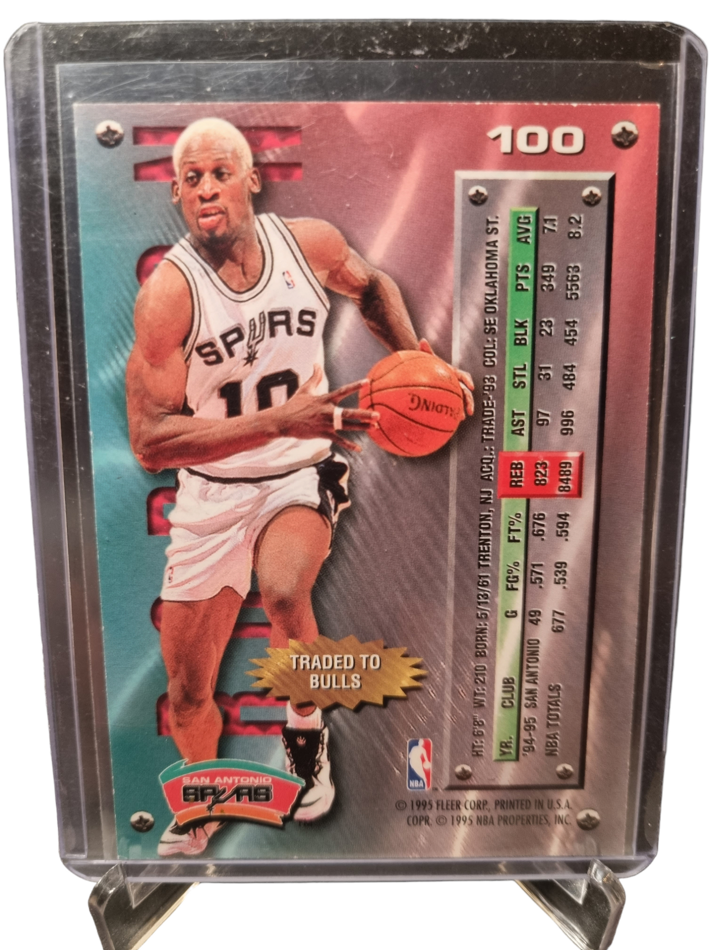 1995-96 Fleer Metal #100 Dennis Rodman