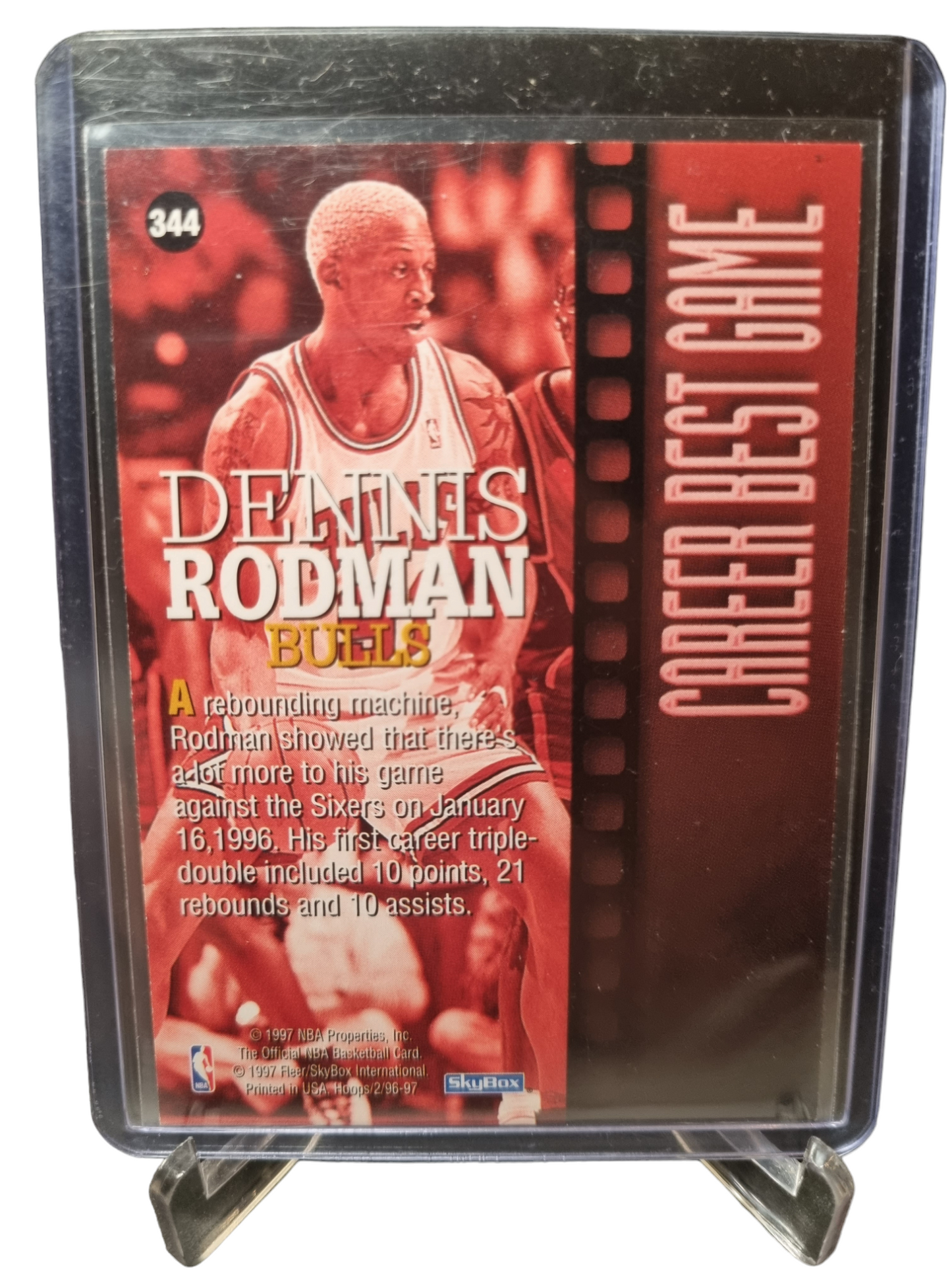 1997 Hoops #344 Dennis Rodman Career Best Game