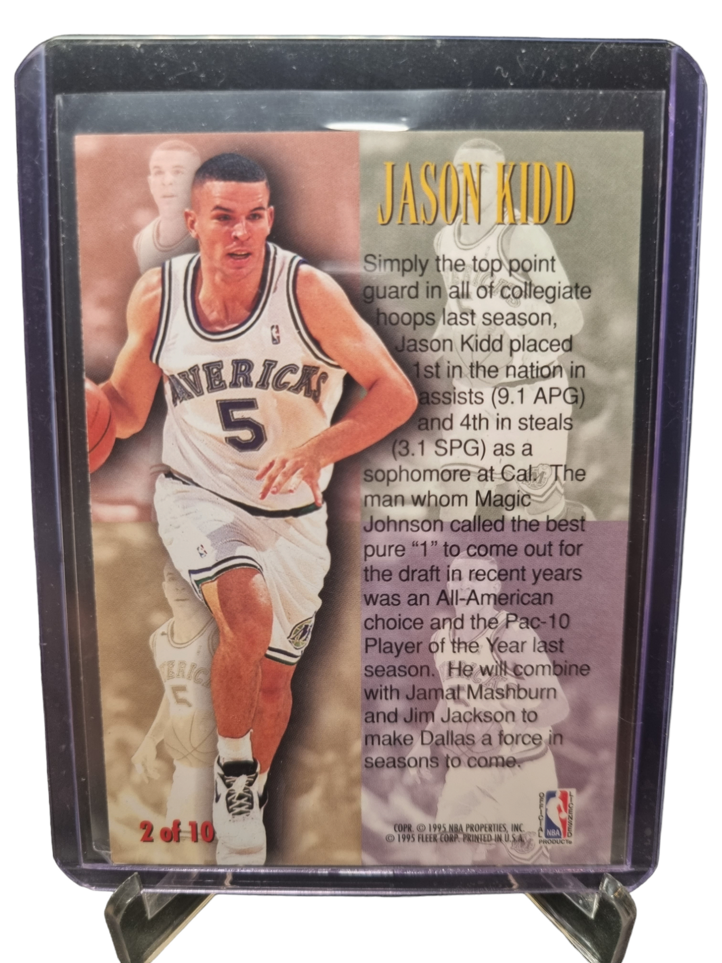 1994-95 Fleer #2 of 10 Jason Kidd Rookie Card 1st Year Phenom