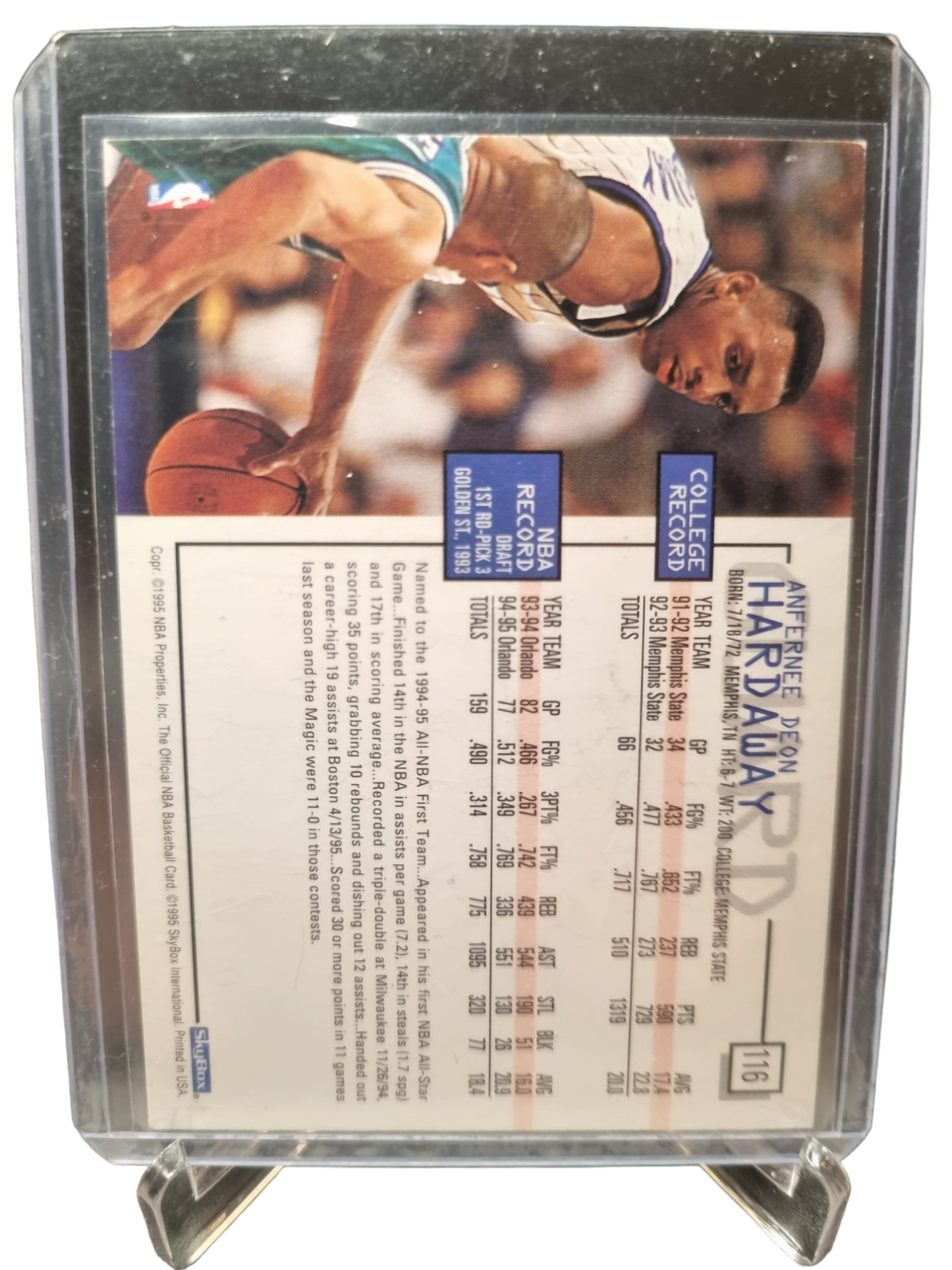 1995 Hoops #116 Anfernee Hardaway