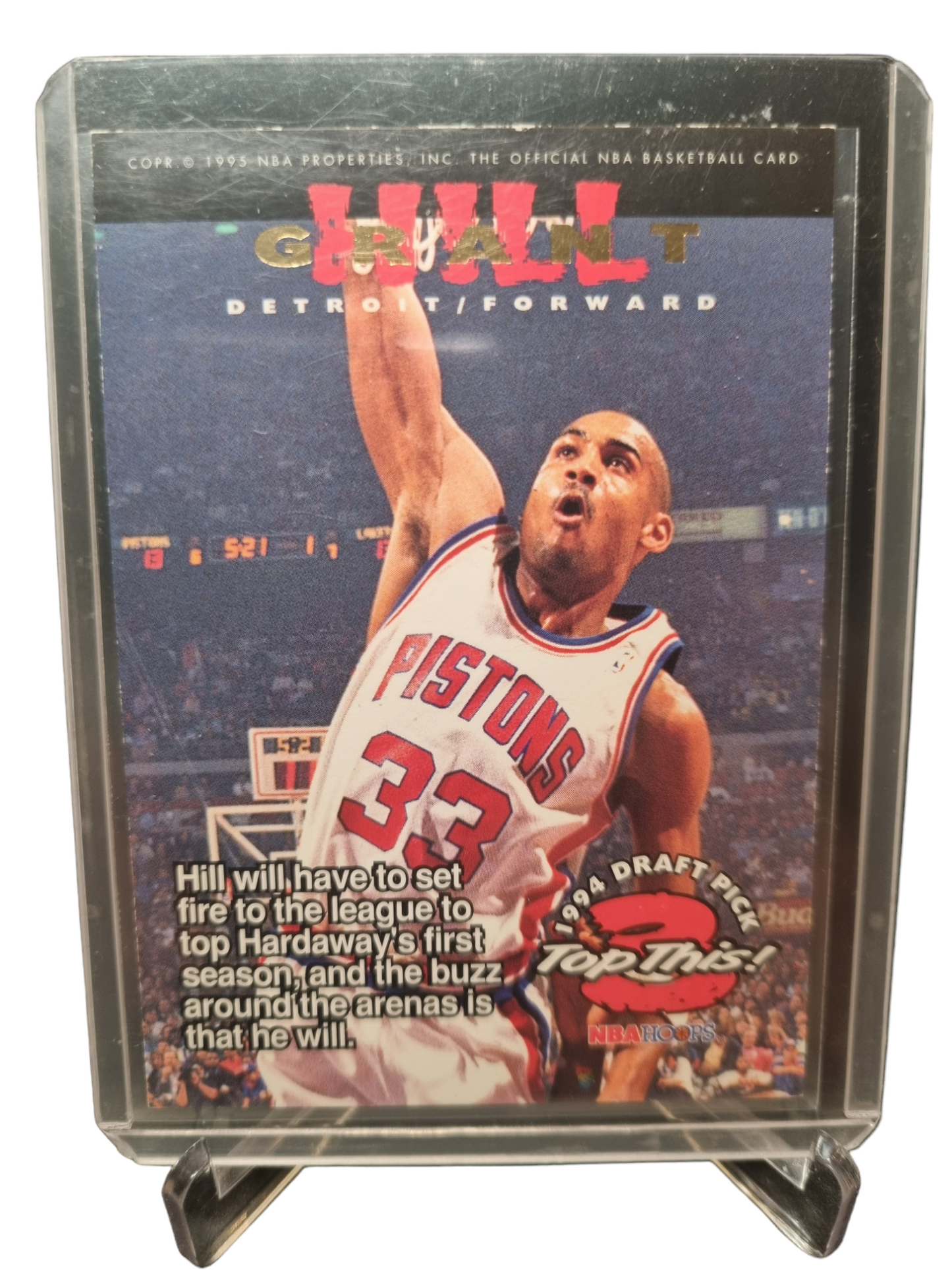 1995 Skybox #423 Anfernee Hardaway/Grant Hill Rookie Card Top This Draft Picks