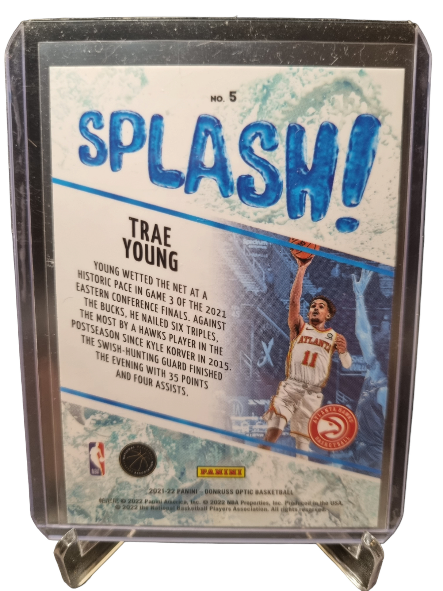 2021-22 Panini Donruss Optic #5 Trae Young Splash