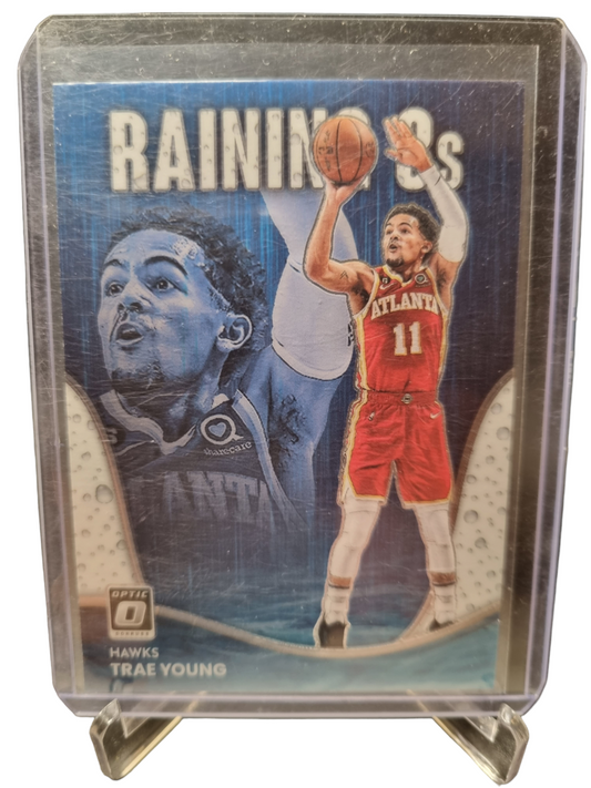 2022-23 Panini Donruss Optic #8 Trae Young Raining 3s