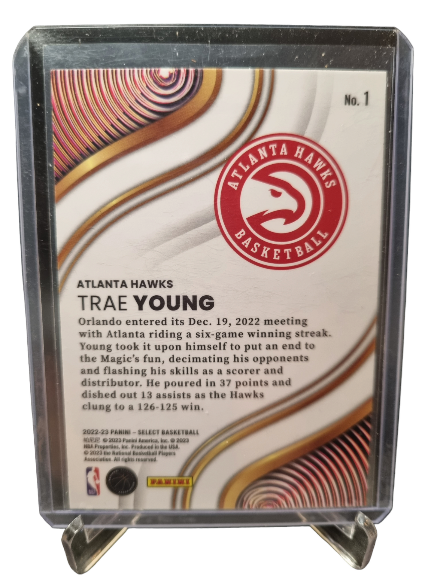 2022-23 Panini Select #1 Trae Young Unstoppable