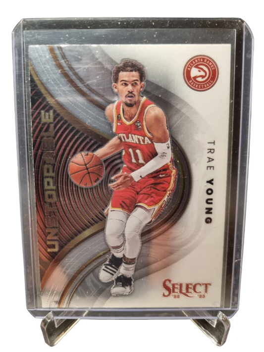 2022-23 Panini Select #1 Trae Young Unstoppable