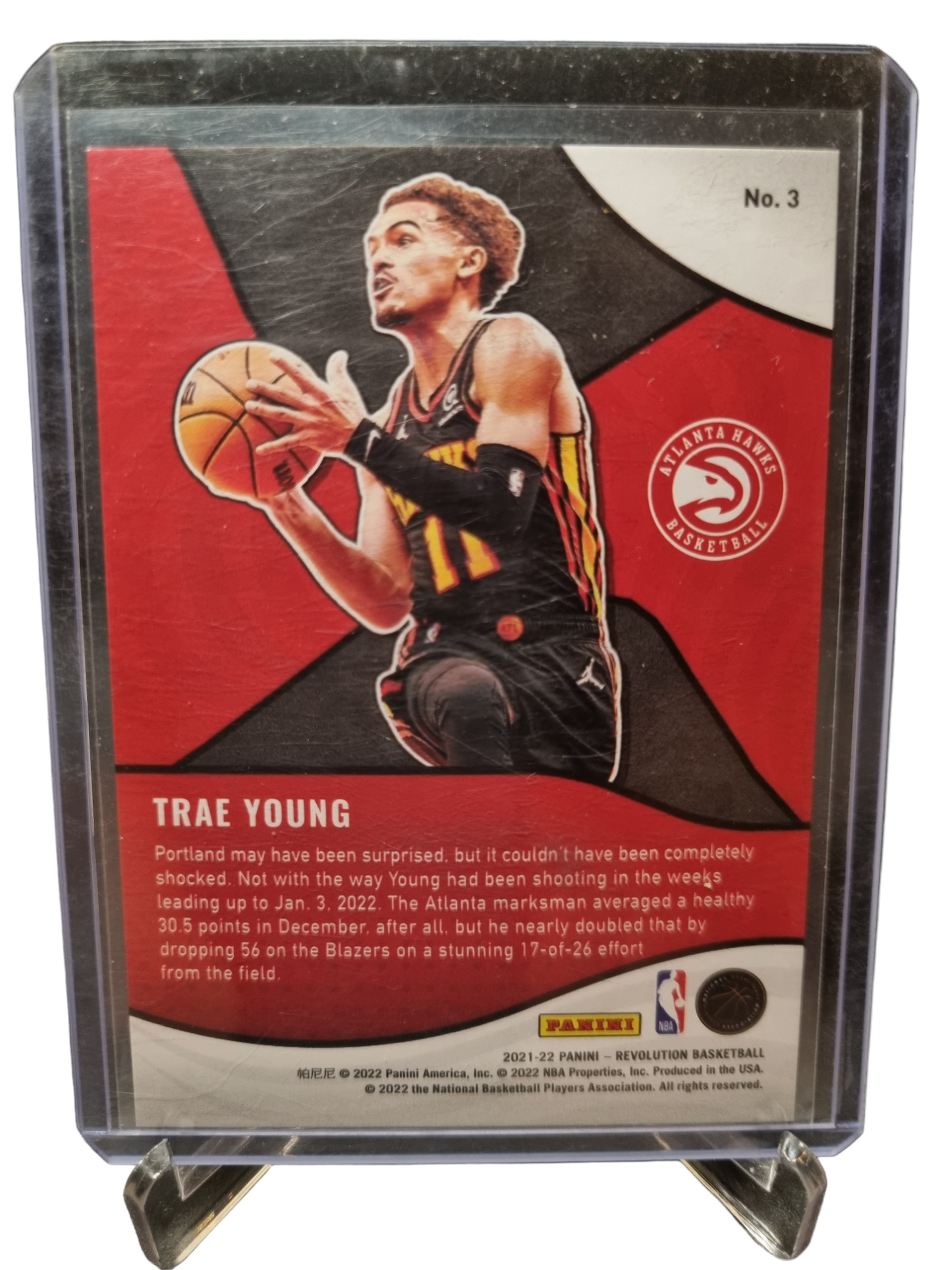 2021-22 Panini Revolution #3 Trae Young Shock Wave