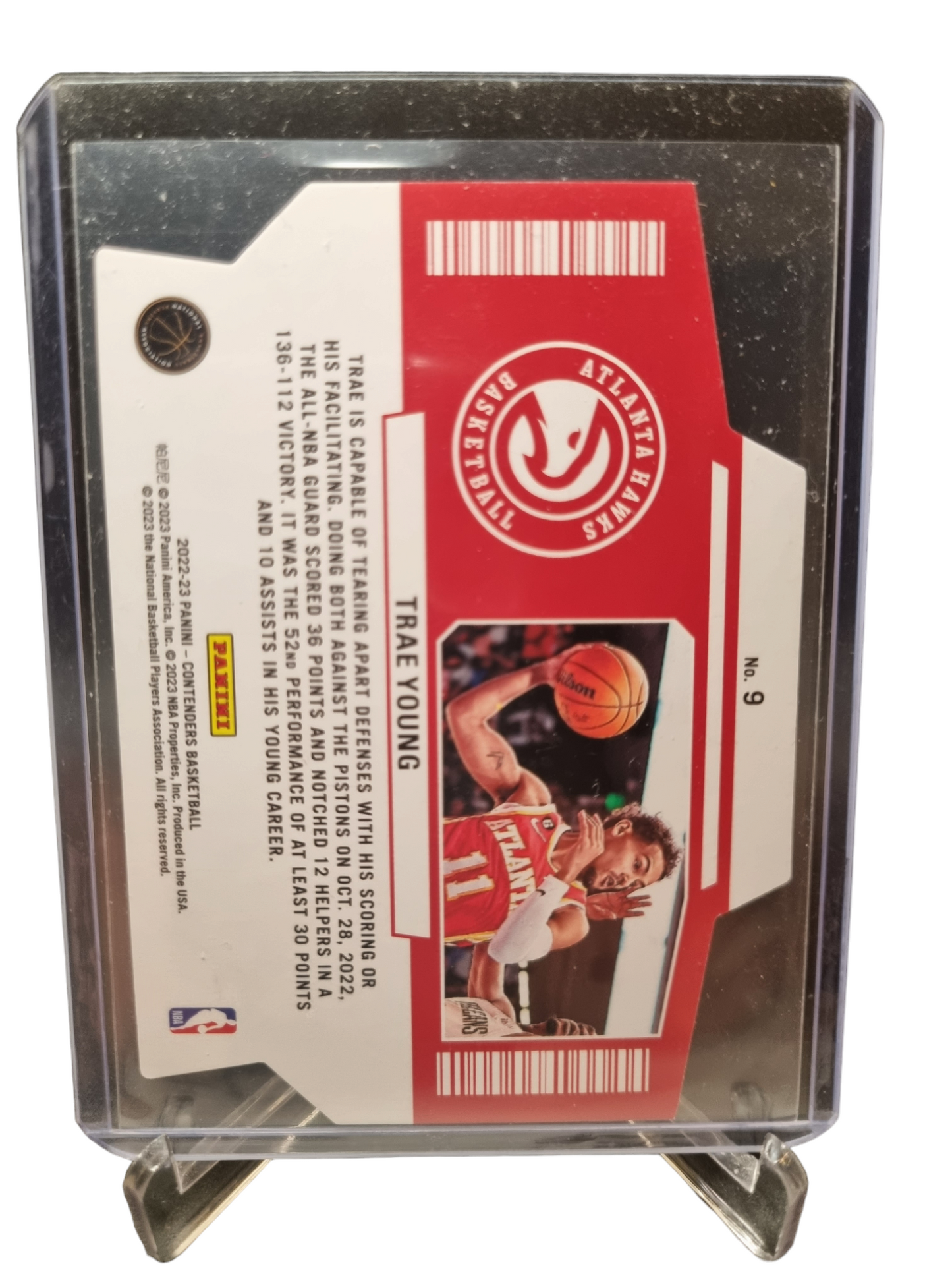 2022-23 Panini Contenders #9 Trae Young Super Stars Die Cut