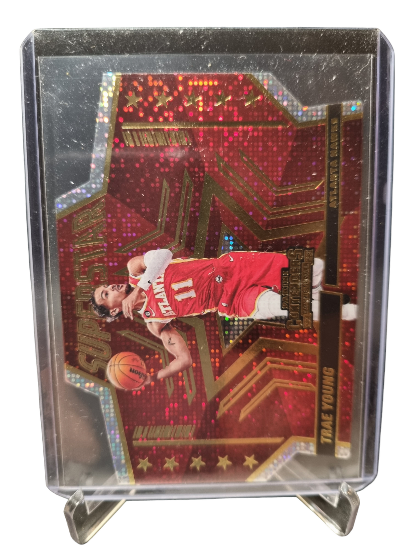 2022-23 Panini Contenders #9 Trae Young Super Stars Die Cut