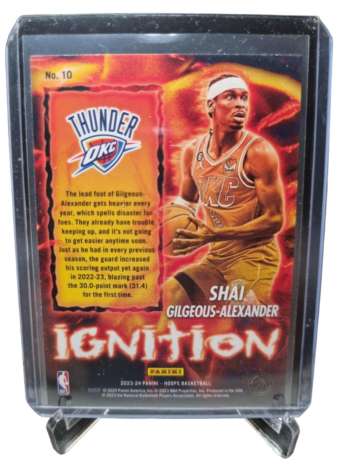 2023-24 Panini Hoops #10 Shai Gilgeous-Alexander Ignition