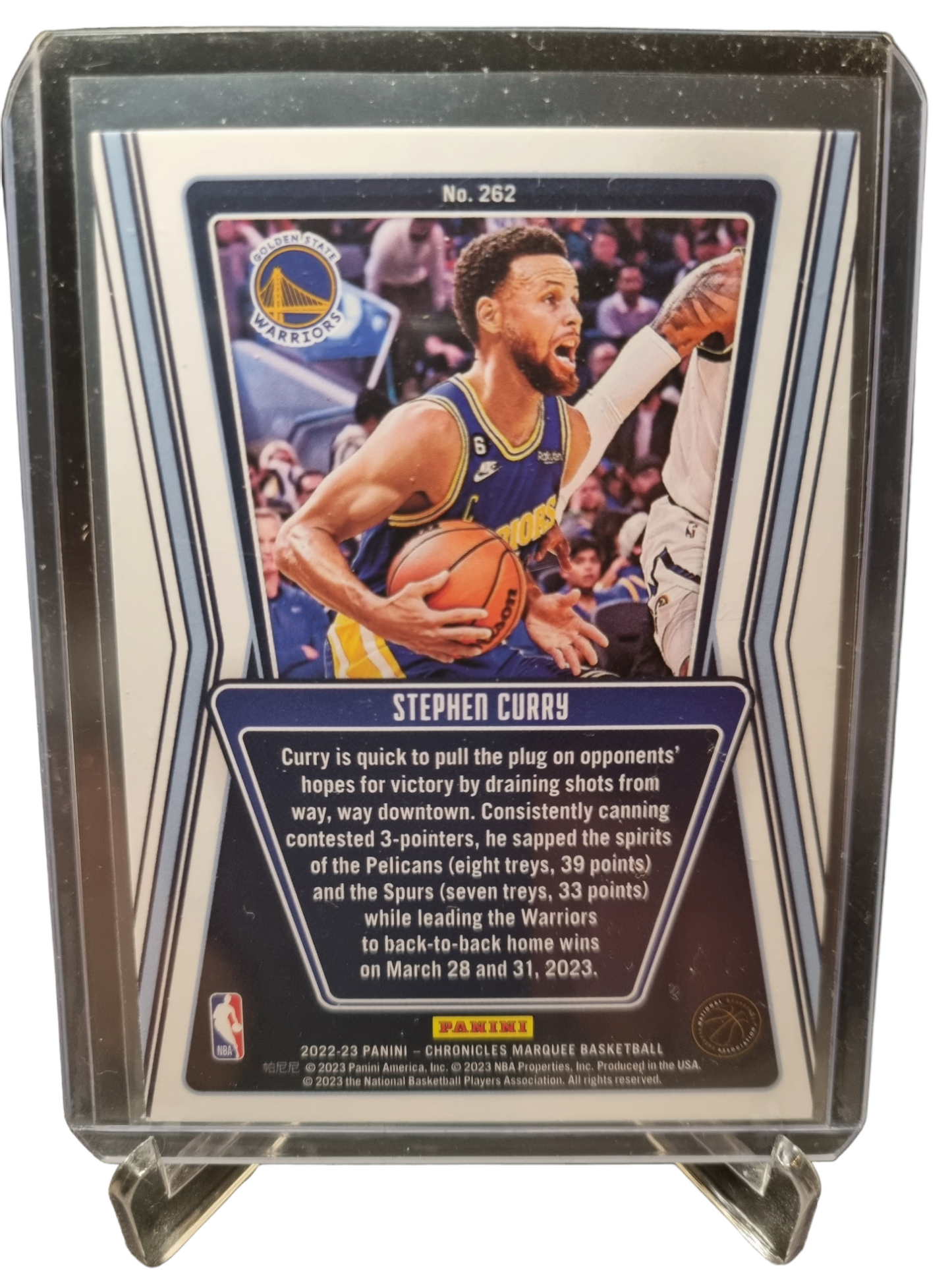 2022-23 Panini Chronicles Marquee #262 Stephen Curry Marquee Asia