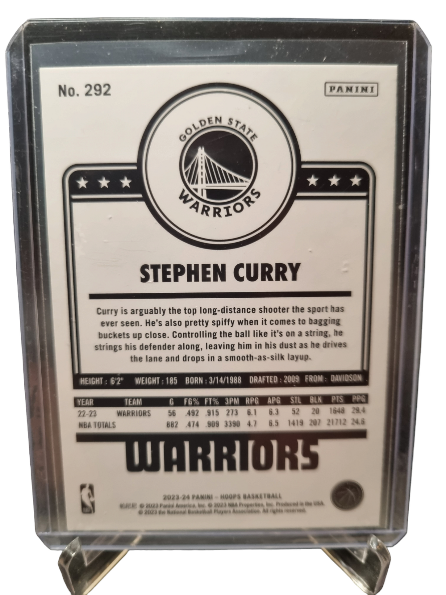 2023-24 Panini Hoops #292 Stephen Curry