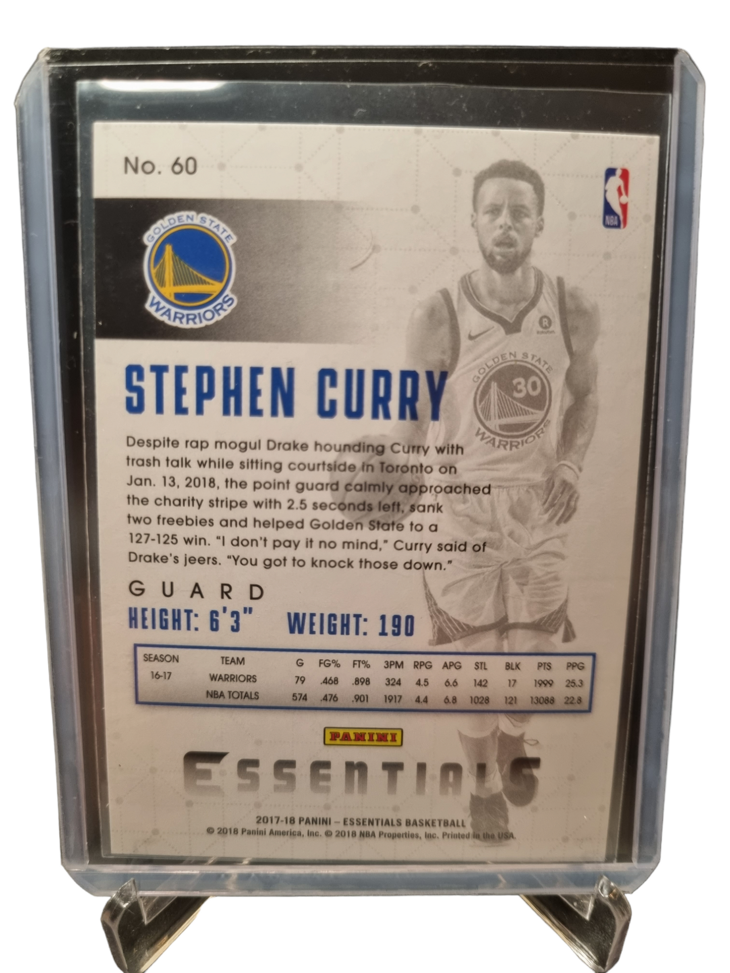 2017-18 Panini Chronicles Essentials #60 Stephen Curry