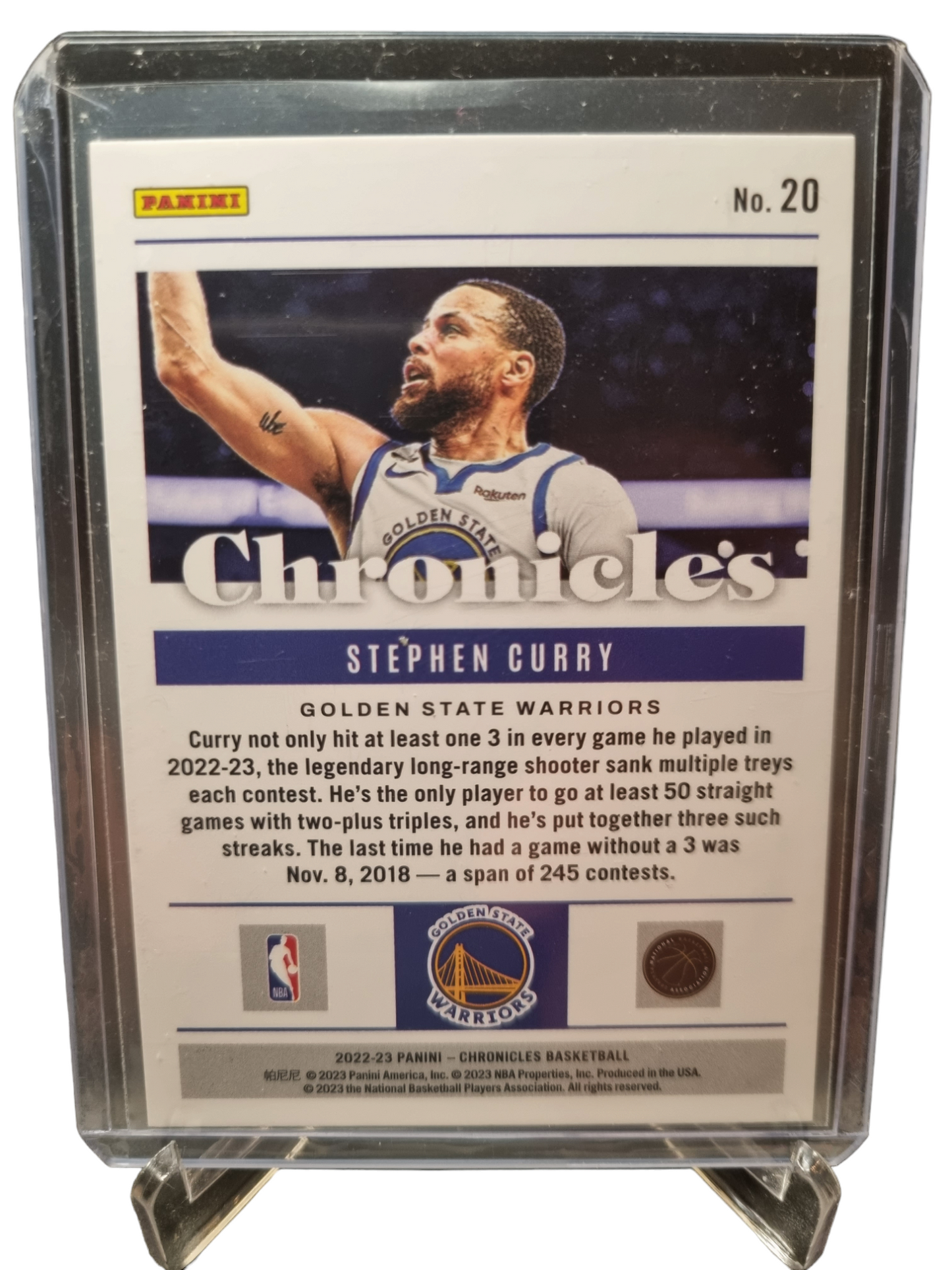 2022-23 Panini Chronicles Asia #20 Stephen Curry