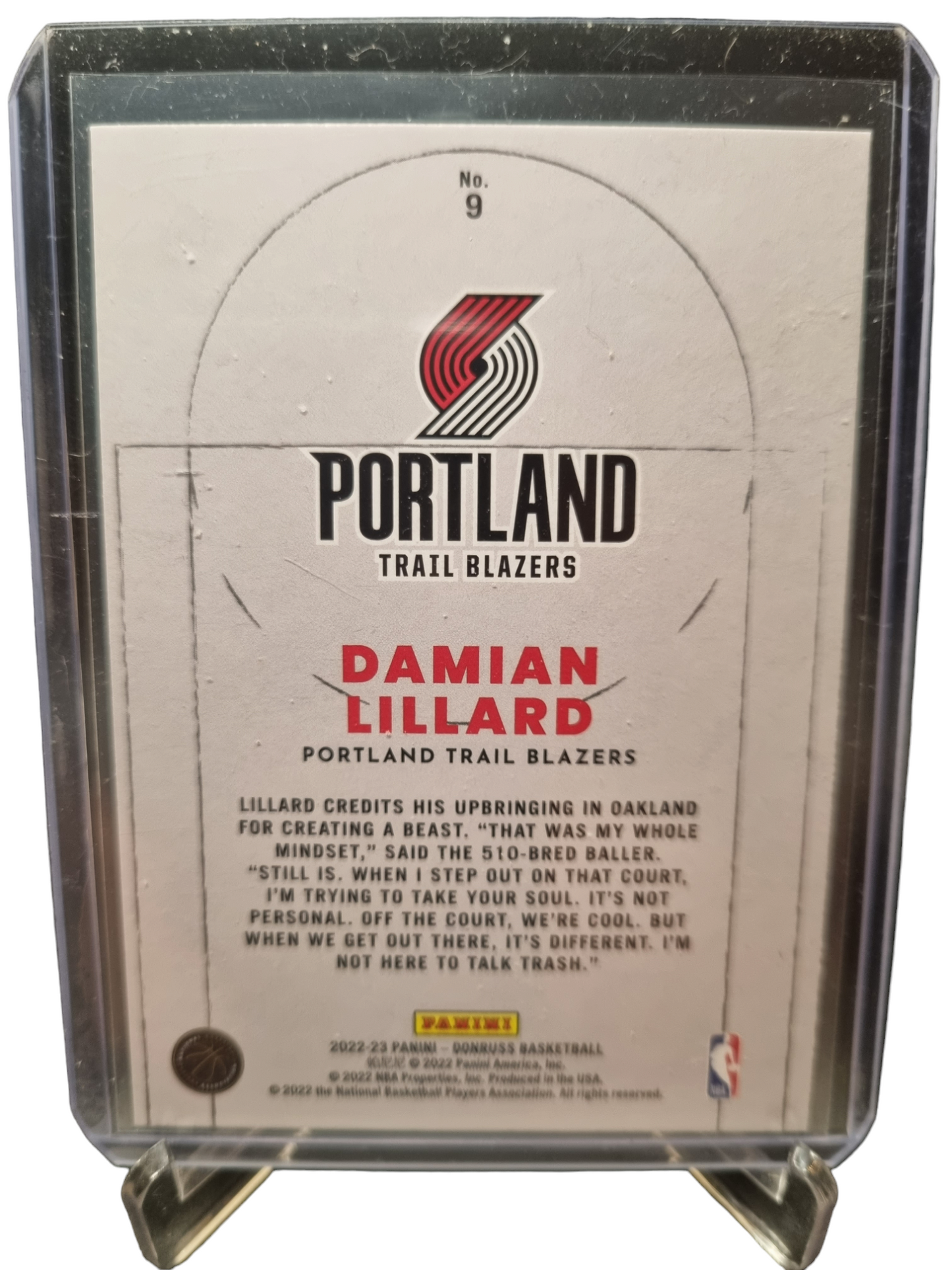 2022-23 Panini Donruss #9 Damian Lillard Craftsmen