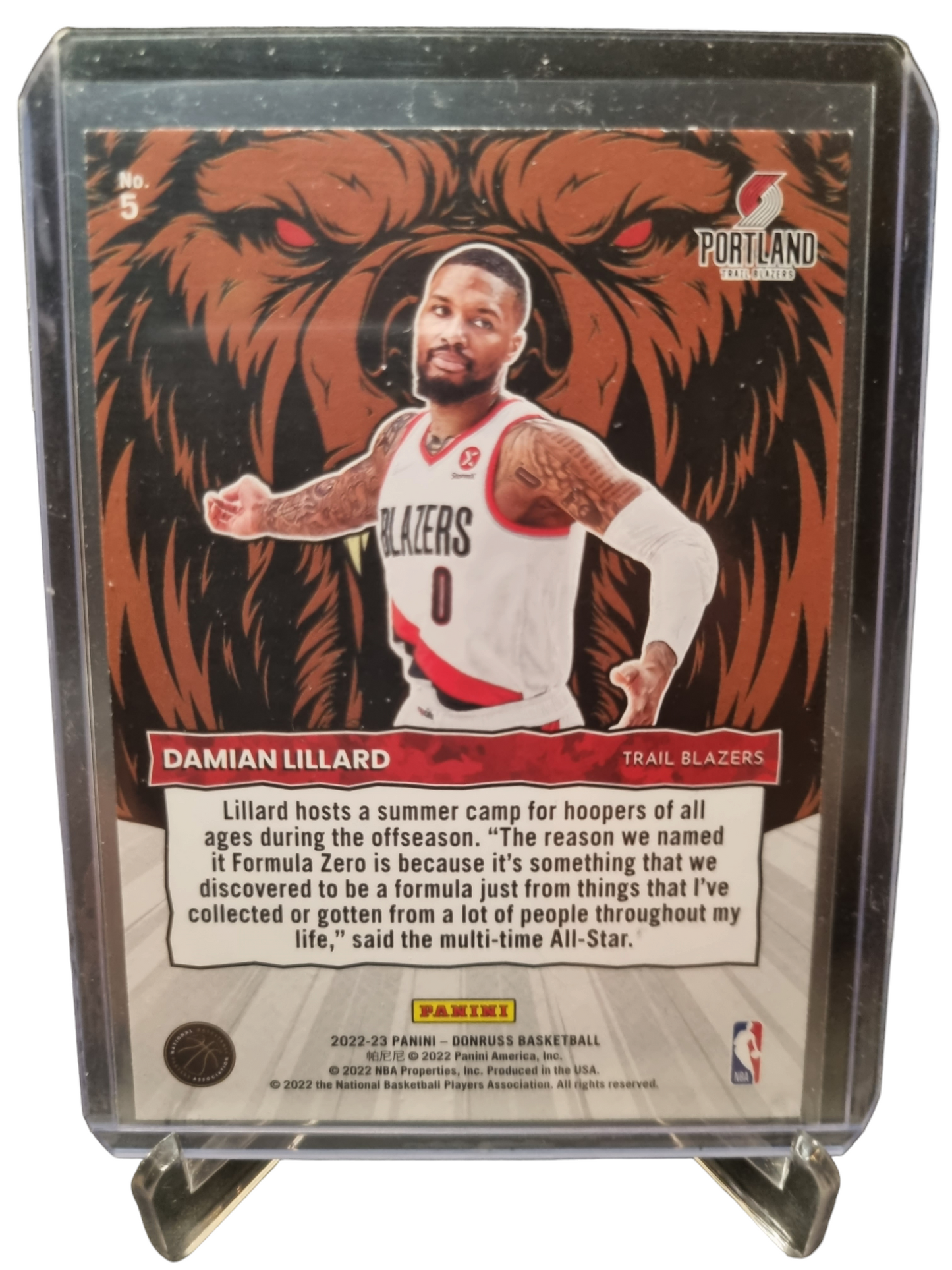 2022-23 Panini Donruss #5 Damian Lillard Unleashed