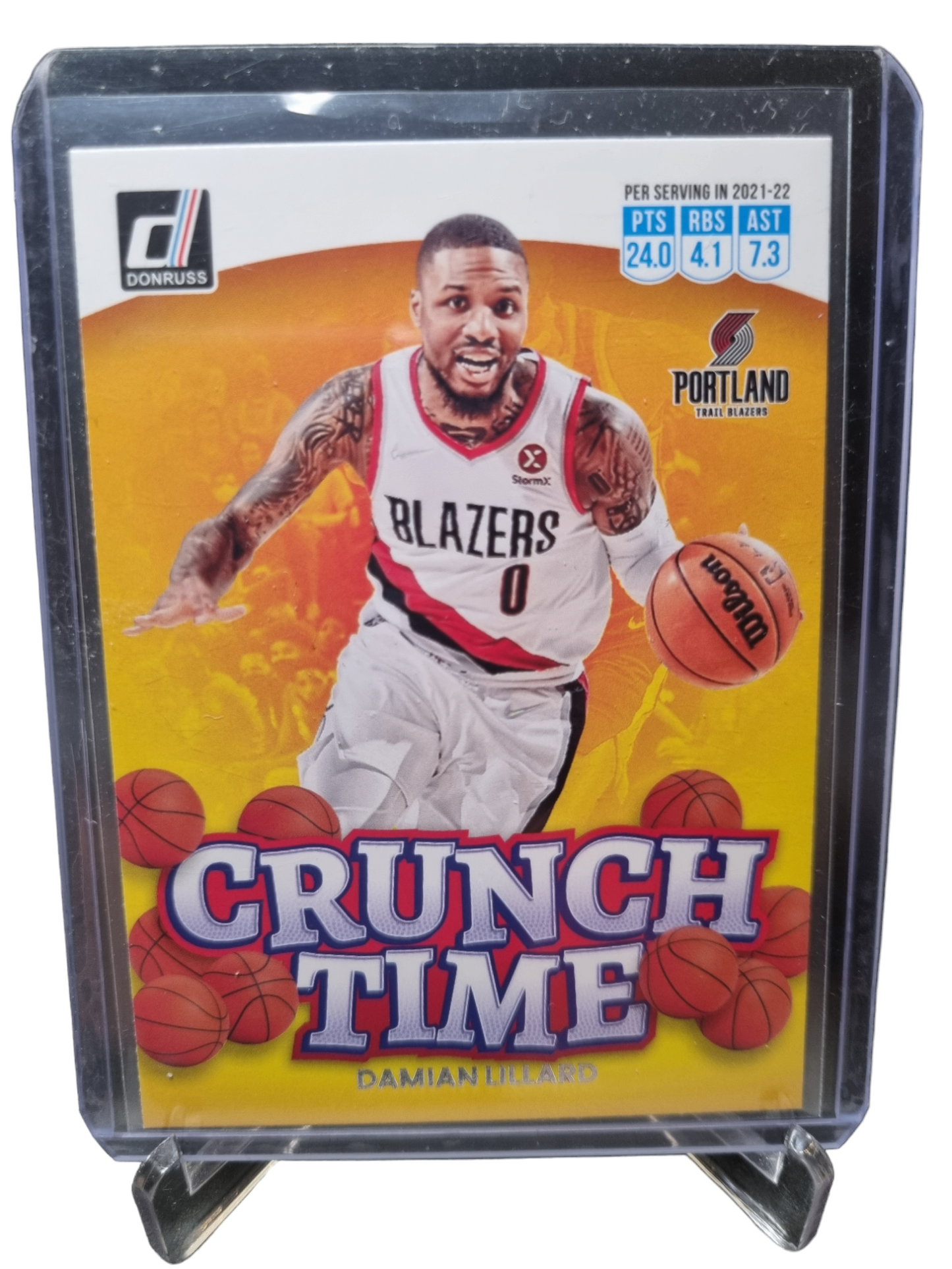 2022-23 Panini Donruss #13 Damian Lillard Crunch Time