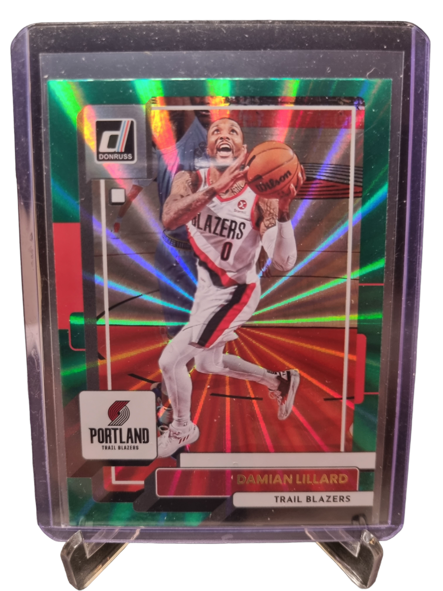 2022-23 Panini Donruss #106 Damian Lillard Green Laser