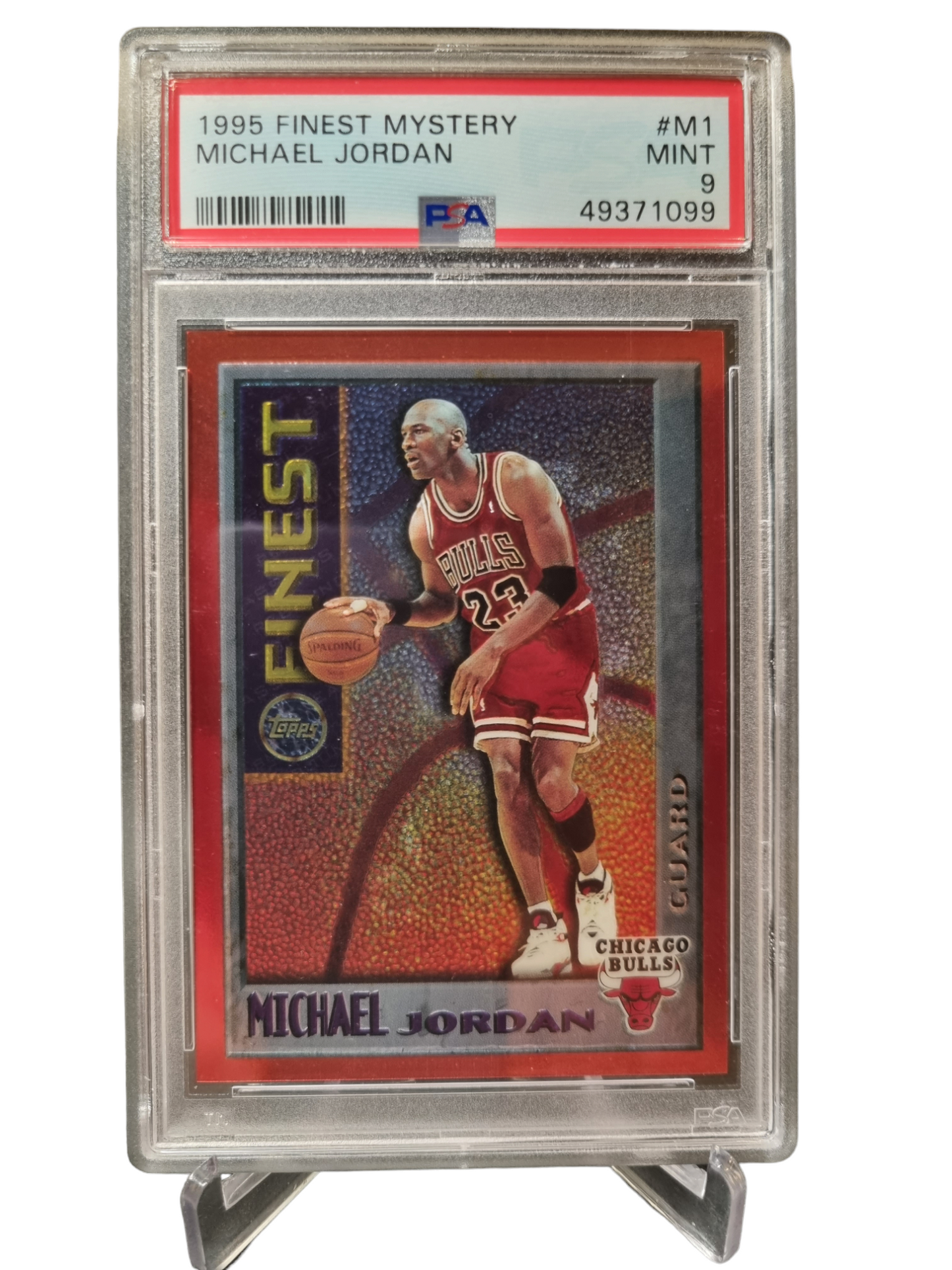 1995 Topps Finest #M1 Michael Jordan PSA 9