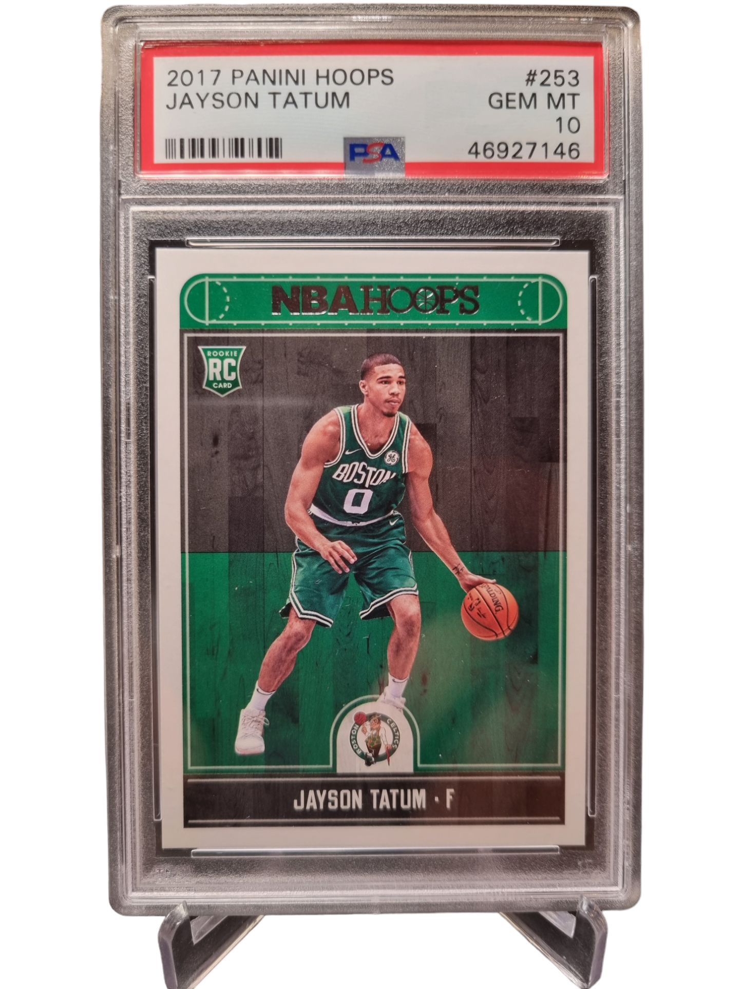 2017 Panini Hoops #253 Jayson Tatum Rookie Card PSA 10