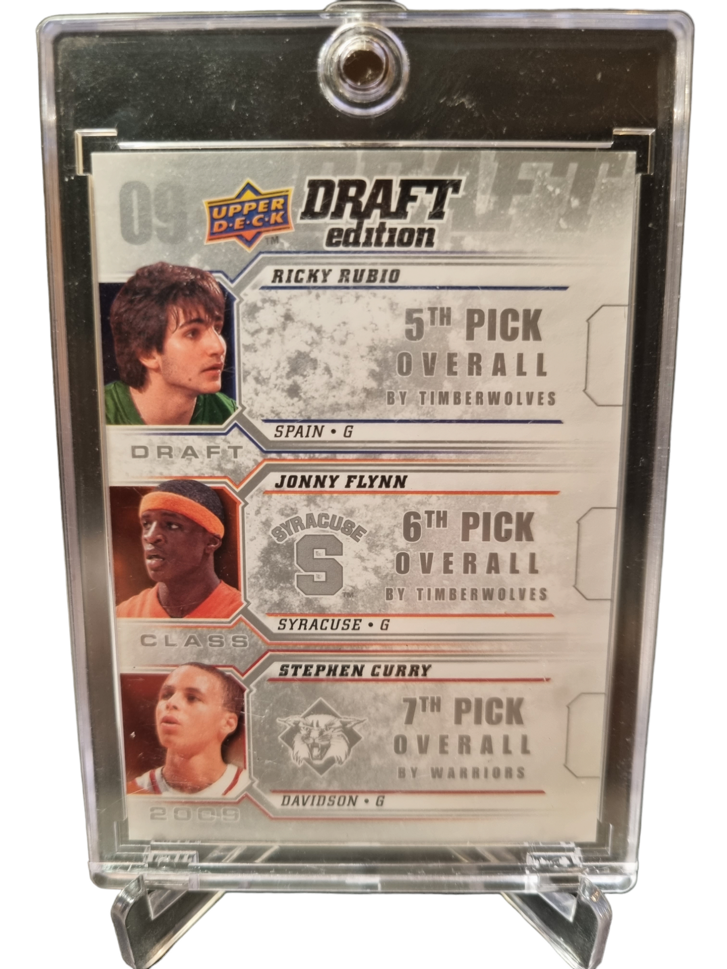 2009-10 Upper Deck Draft Edition #D-RFC Stephen Curry Rookie Card Draft Class 2009