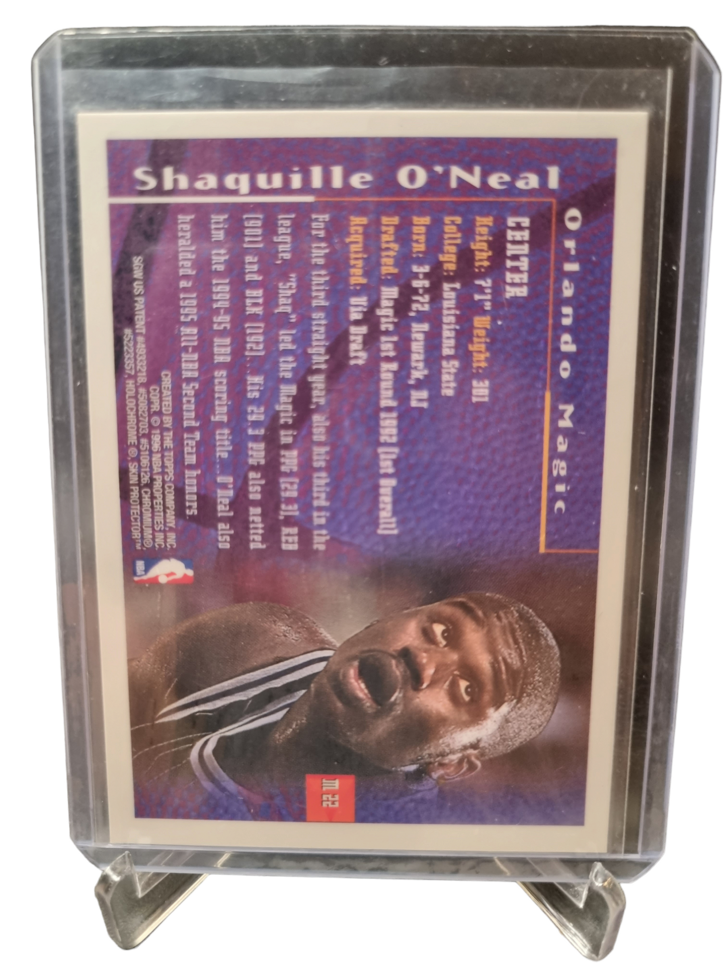 1996 Topps Finest #M 22 Shaquille O'Neal