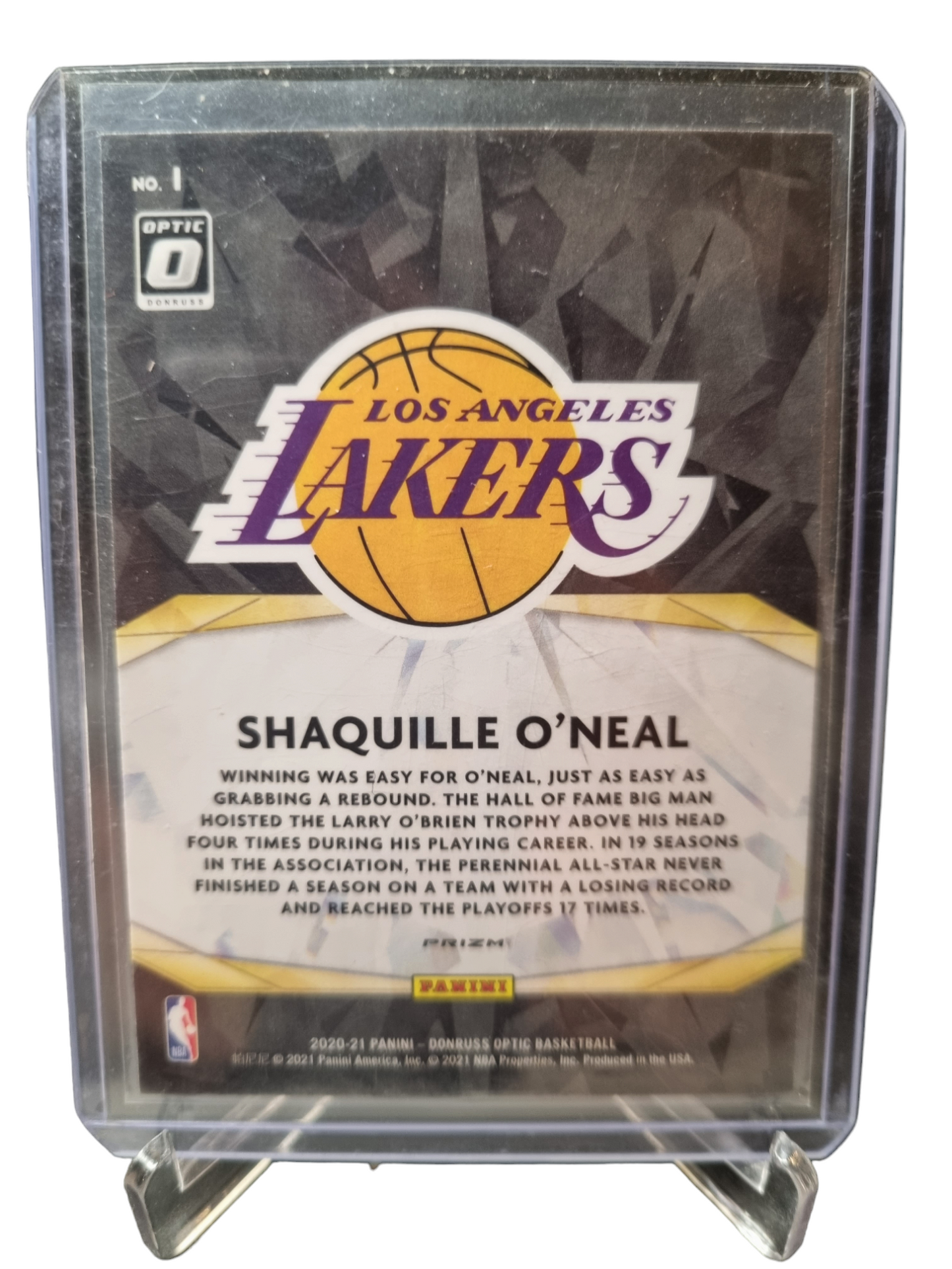 2020-21 Panini Donruss Optic #1 Shaquille O'Neal Winner Stays Silver