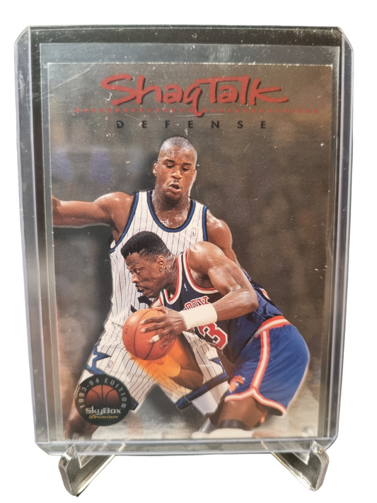 1993-94 Skybox #5 Shaquille O'Neal Shaq Talk Defense