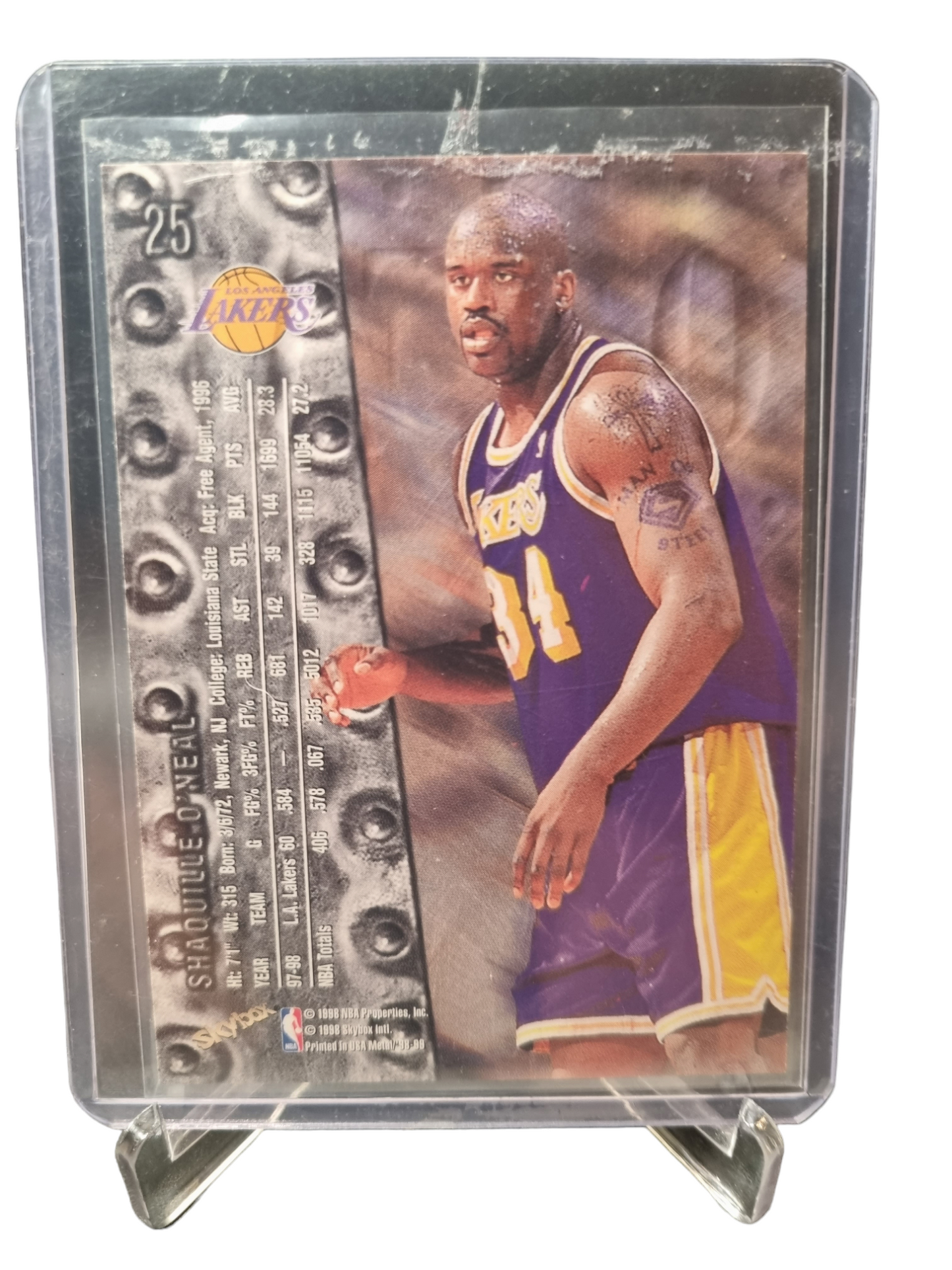 1998 Metal Universe #25 Shaquille O'Neal