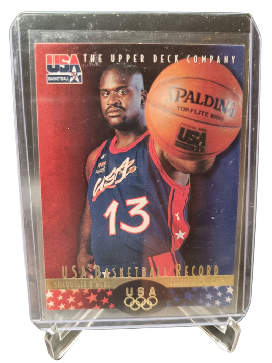 1996 Upper Deck #4 Shaquille O'Neal USA Basketball Career Highlights