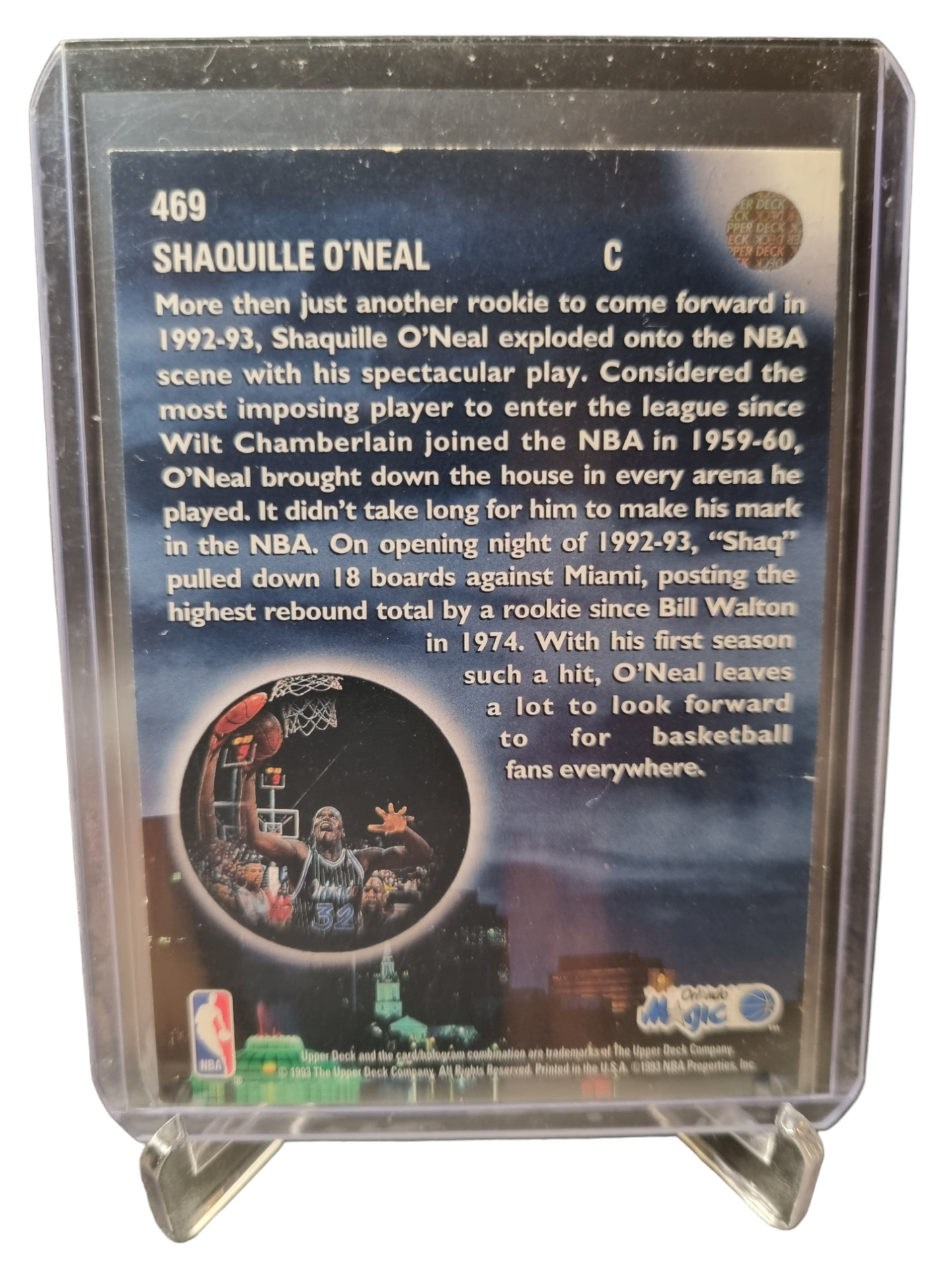 1993 Upper Deck #469 Shaquille O'Neal Skylights