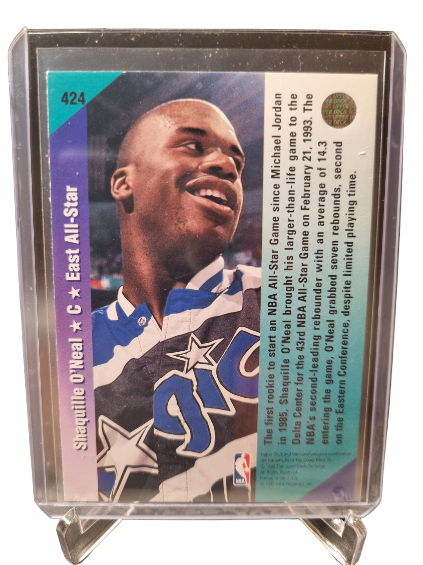 1993 Upper Deck #424 Shaquille O'Neal All Star Weekend