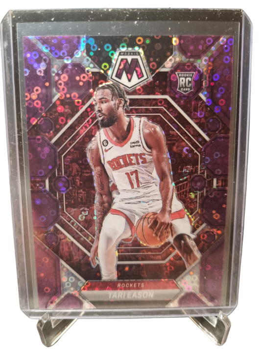 2022-23 Panini Mosaic #248 Tari Eason Rookie Card Purple Fastbreak Mosaic Prizm 05/50