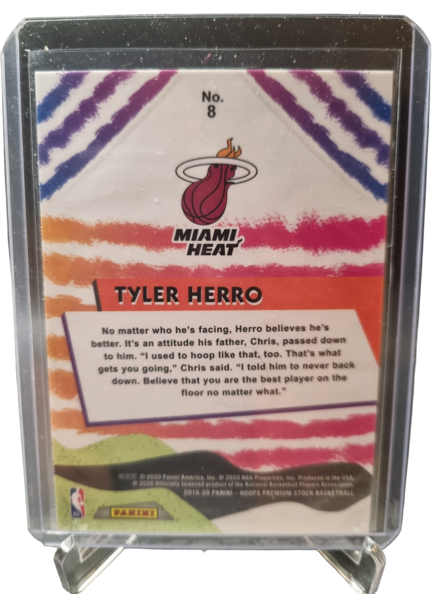 2019-20 Panini Hoops Premium Stock #8 Tyler Herro Rookie Card We Got Next