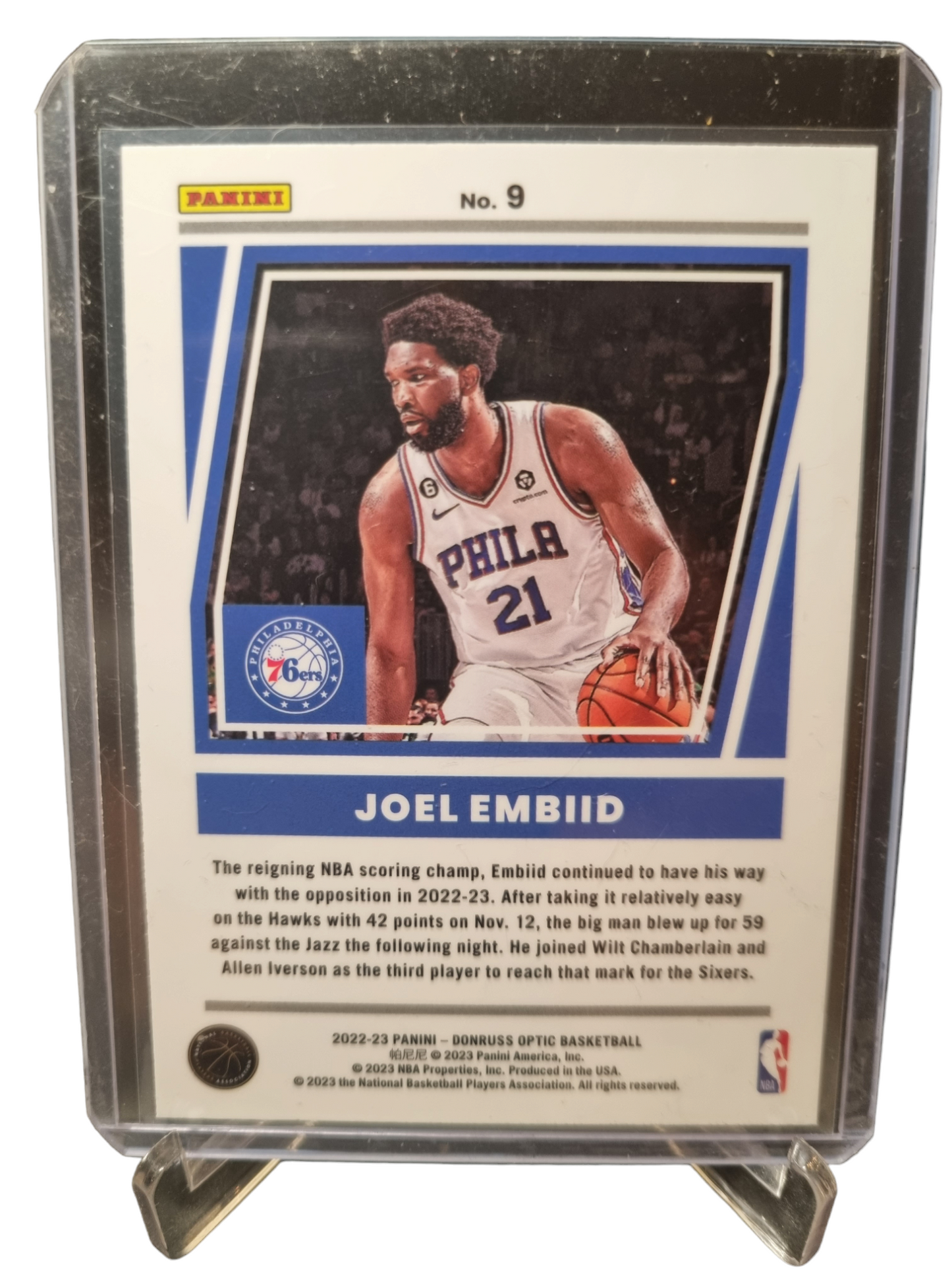 2022-23 Panini Donruss Optic #9 Joel Embiid Dominators