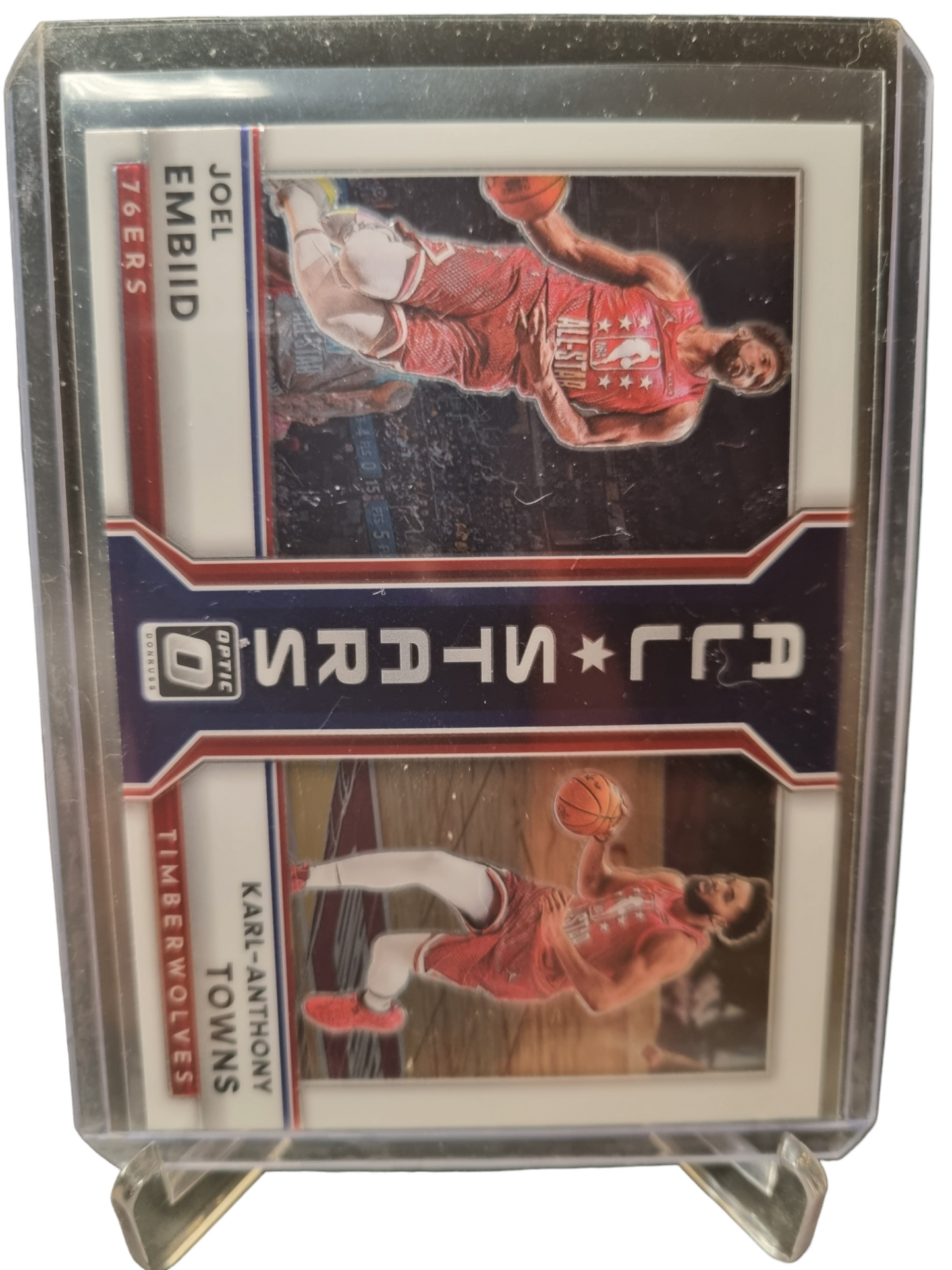 2022-23 Panini Donruss Optic #9 Joel Embiid/Karl-Anthony Towns All-Stars