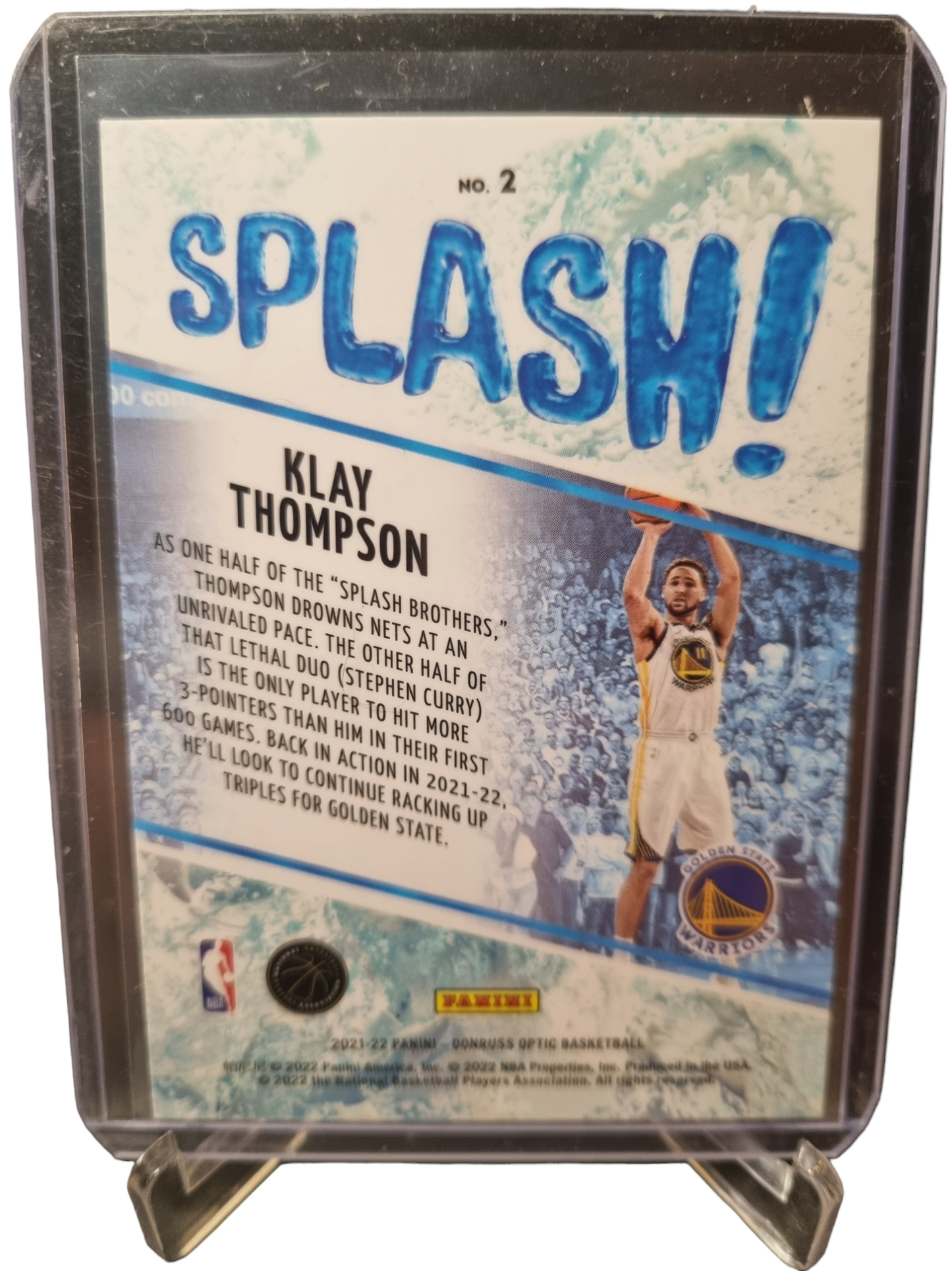 2021-22 Panini Donruss Optic #2 Klay Thompson Splash