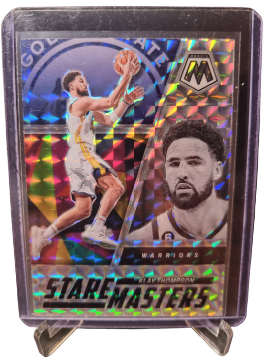 2022-23 Panini Mosaic #24 Klay Thompson Stare Masters Mosaic Prizm