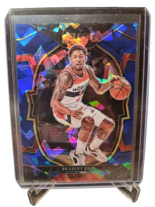 2022-23 Panini Select #62 Bradley Beal Concourse Blue Cracked Ice Prizm