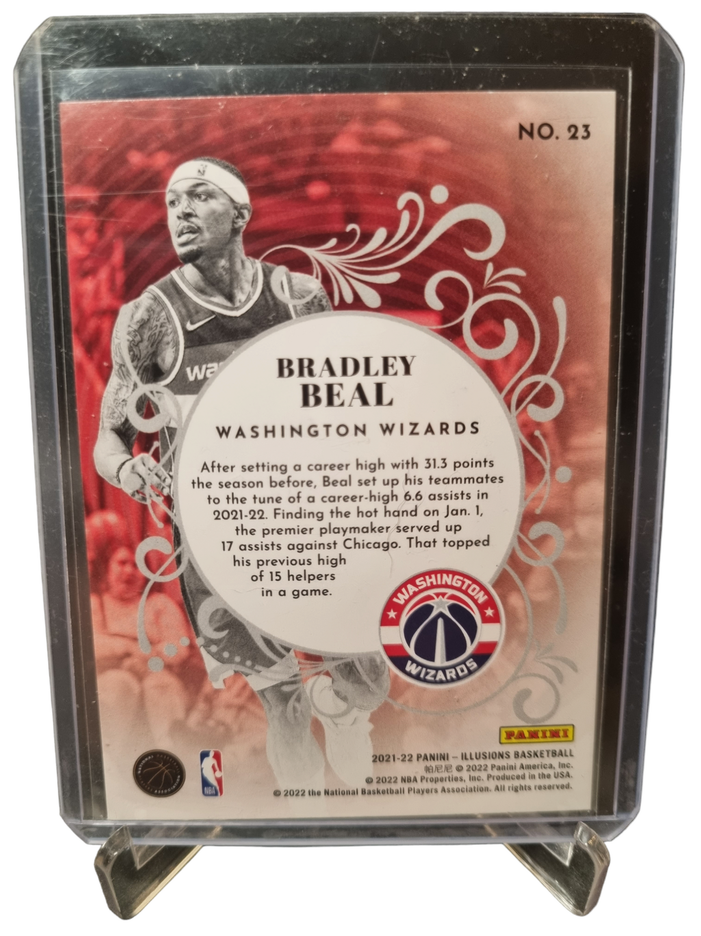 2021-22 Panini Illusion #23 Bradley Beal King Of Cards