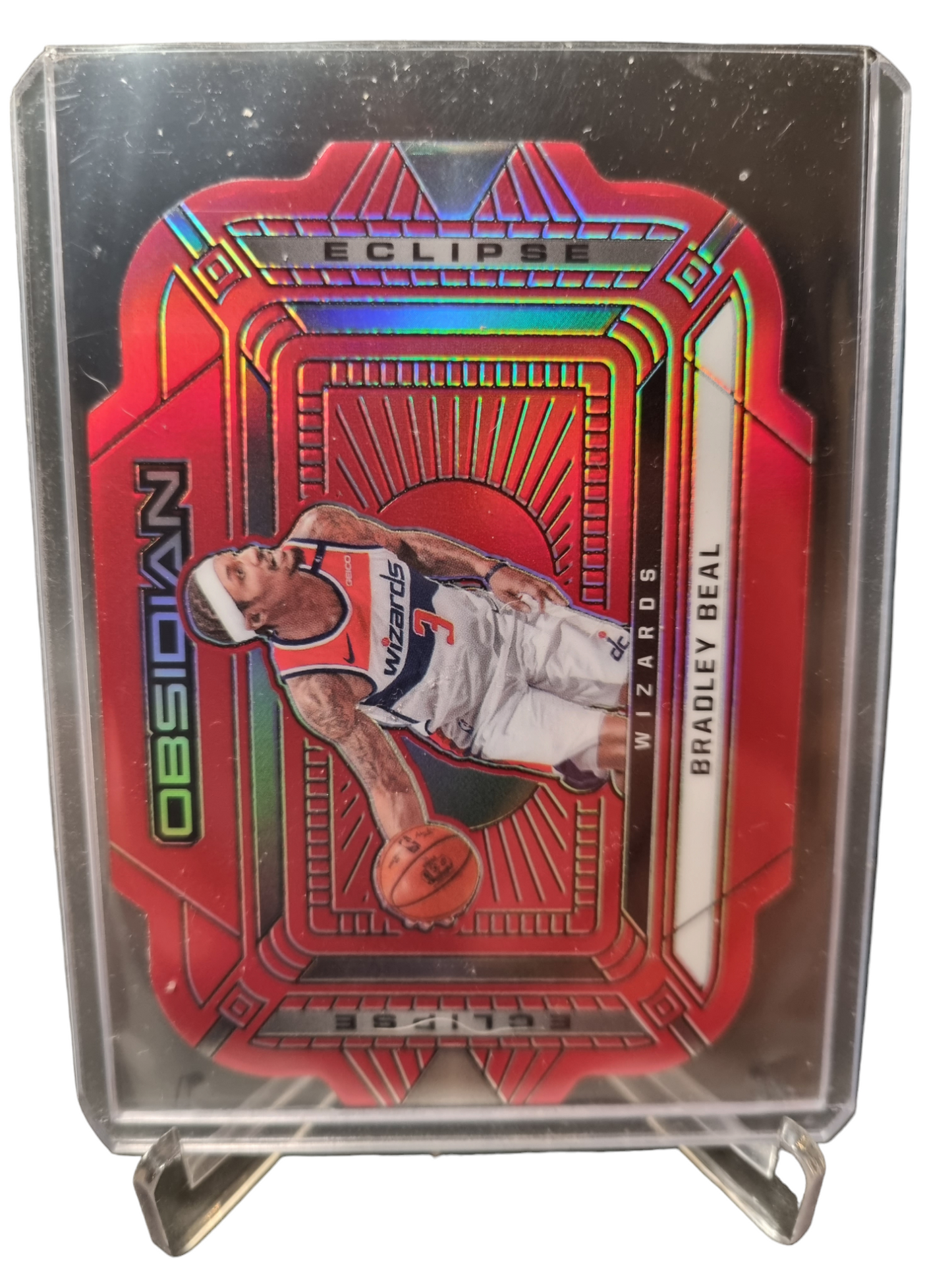 2020-21 Panini Obsidian #6 Bradley Beal Red Eclipse Die Cut