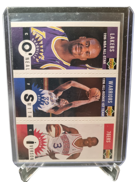 1996 Upper Deck #M152/M117/M132 Shaquille O'Neal/Joe Smith/Allen Iverson