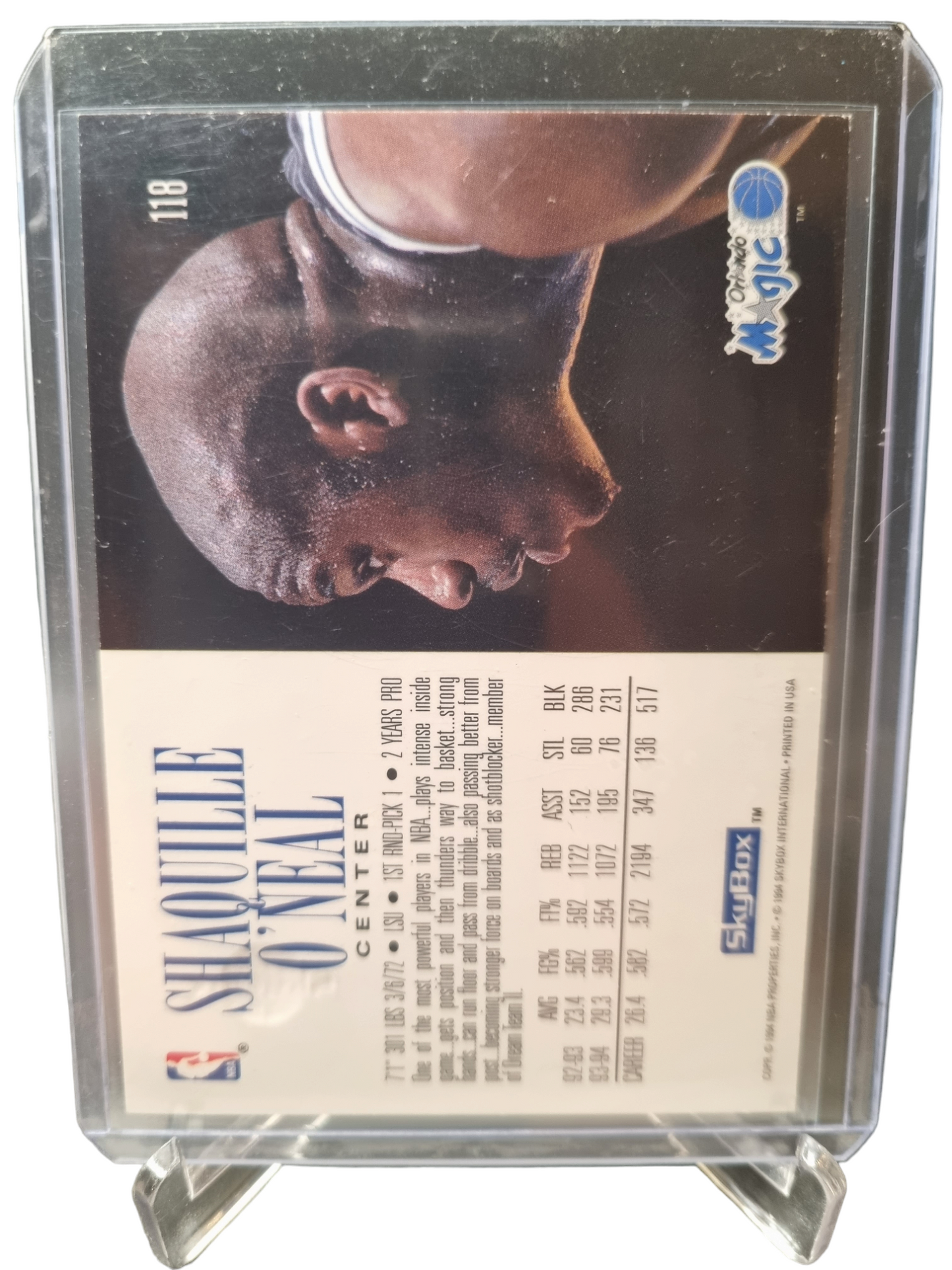 1994 Skybox #118 Shaquille O'Neal