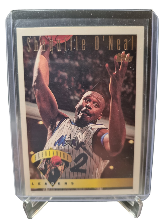 1995 Topps #13 Shaquille O'Neal Rebounding Leaders