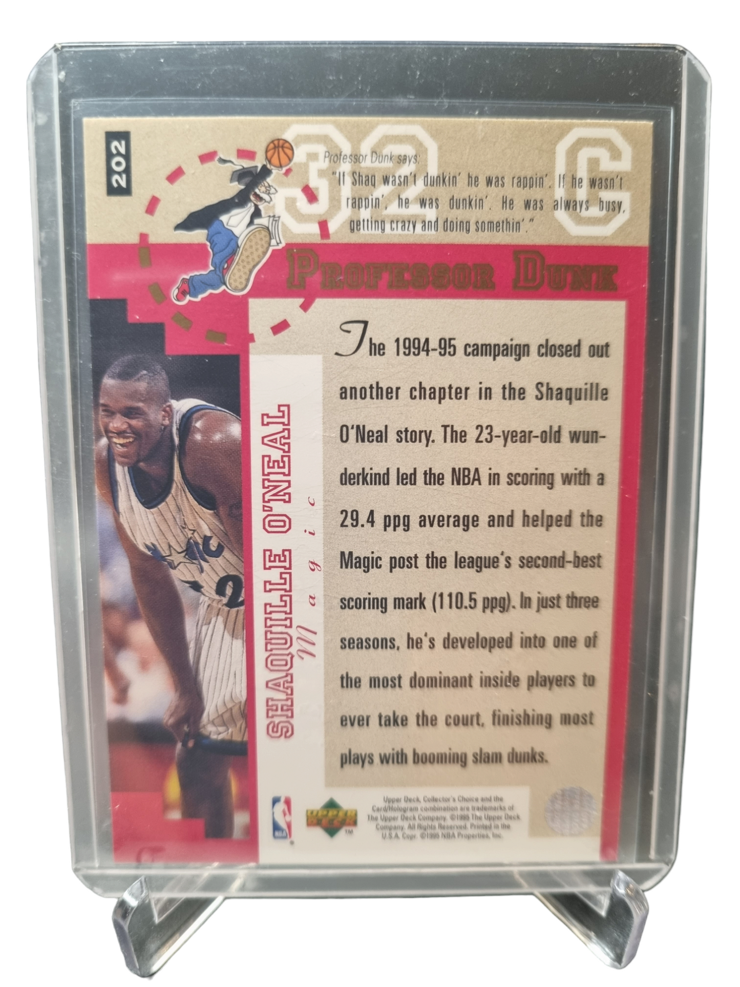 1996 Upper Deck #202 Shaquille O'Neal Players Club